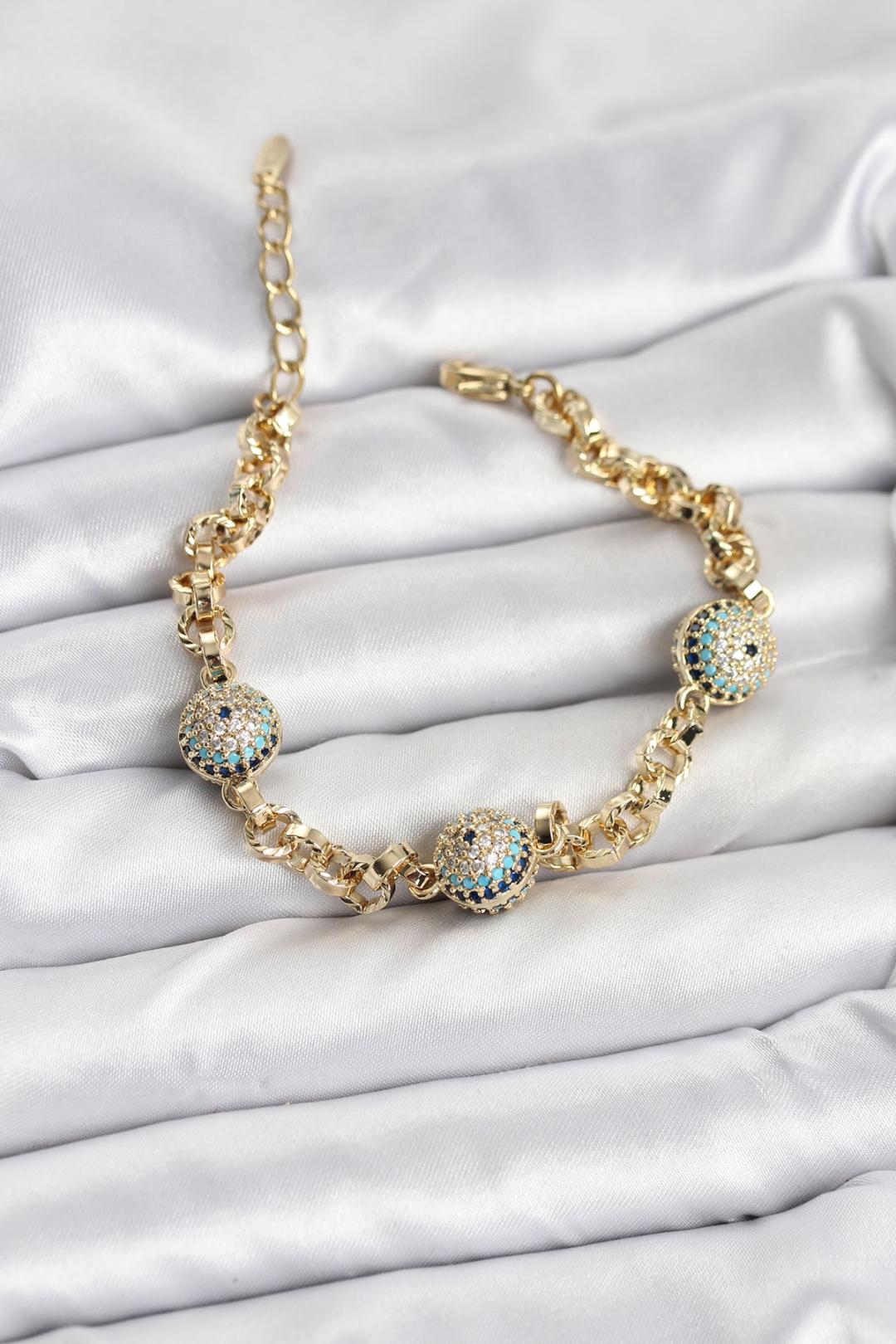 Xuping VIP Nazarlı Gold Renk Bileklik